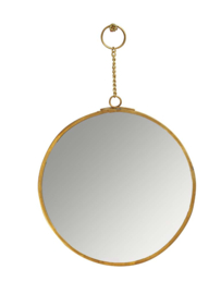 Spiegeltje rond aan ketting