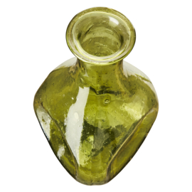 Vaasje recycled glas groen 14cm