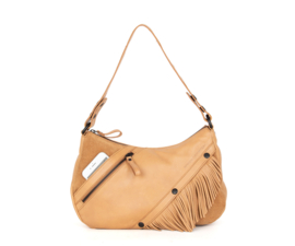 Handtas franje camel
