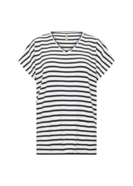 Soyaconcept T-shirt Kaiza streep zwart
