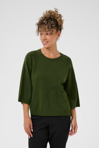 Cream truitje Dela groen