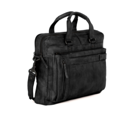 Businesstas leer zwart 15,6"