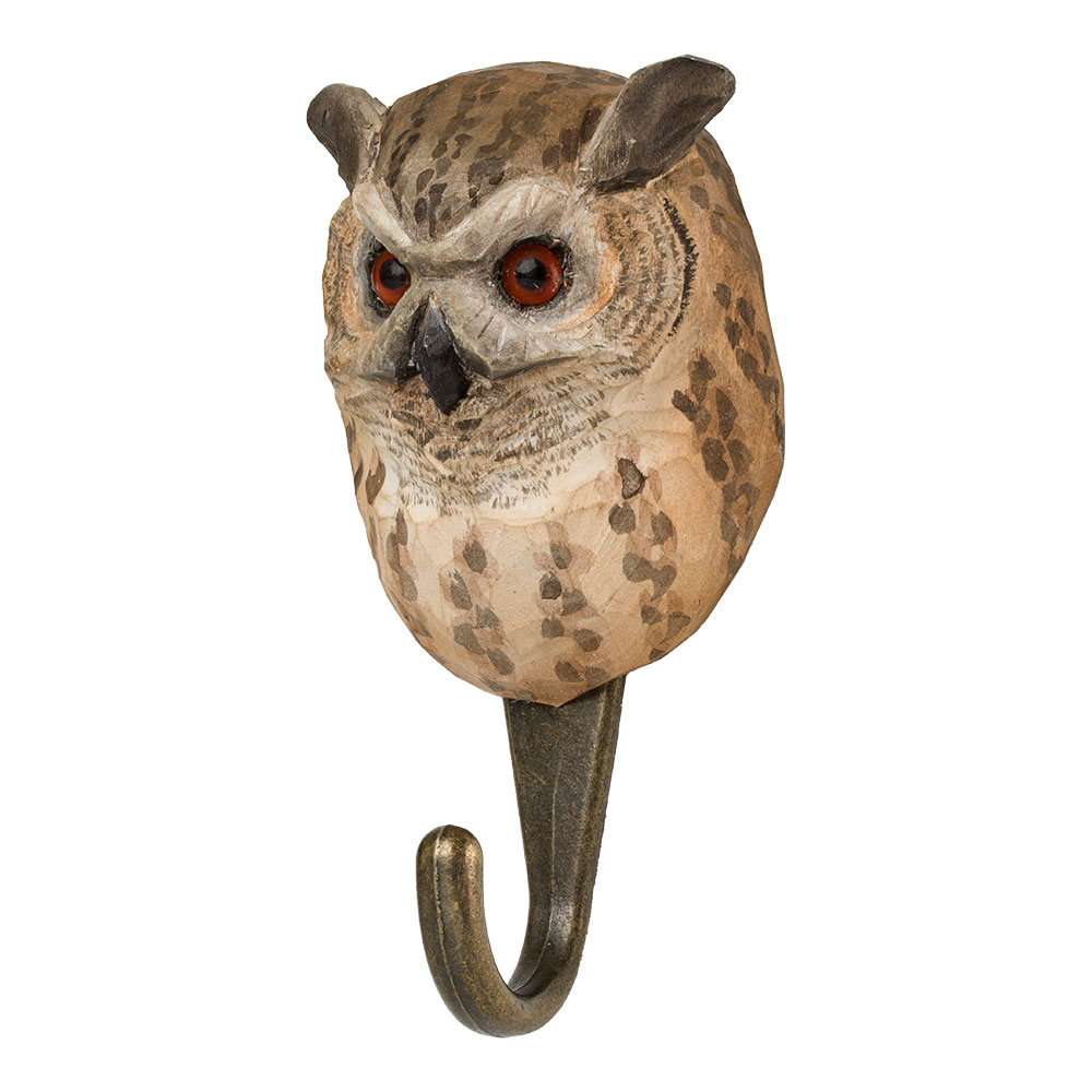 Houten haak uil
