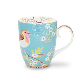 Pip Studio Floral mok groot early bird blauw