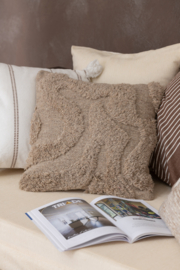 Kussen fluffy beige