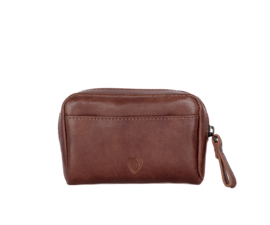 Sleutelportemonneetje bruin