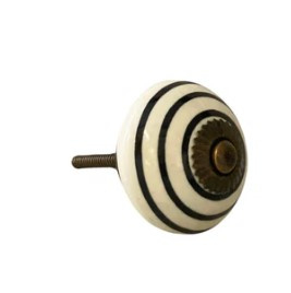 Knop Q05 zwarte strepen