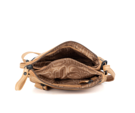 Crossbody tas kettinkje camel