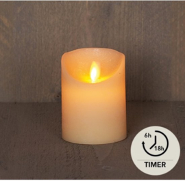 LED stompkaars ivoor 10cm