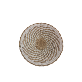 Wandschaal/ muurcirkel naturel wit