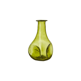 Vaasje recycled glas groen 14cm
