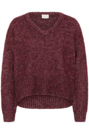 Kaffe trui Trina bordeaux