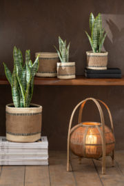 Plantzak jute brede streep
