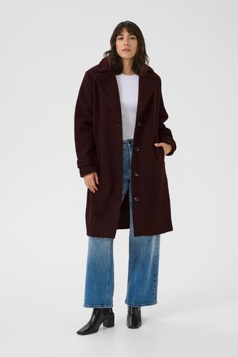 Kaffe jas Anne bordeaux