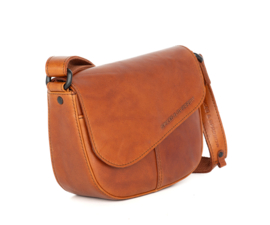 Flapbag schuin cognac