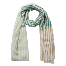 Soyaconcept sjaal Canna groen met zand