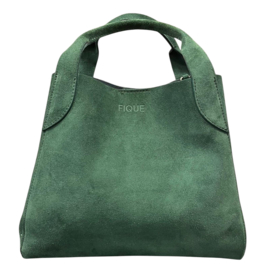 Fique The Label tas Eliza groen suède