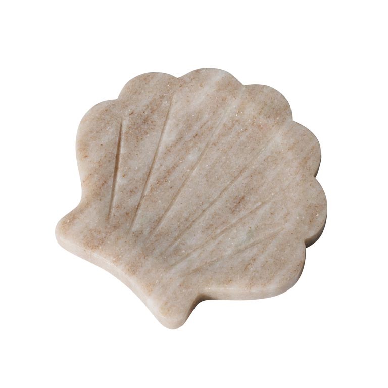Schaaltje/ zeepbakje schelp marmer