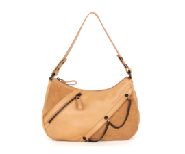 Handtas franje camel