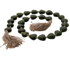 Woonketting hartjes groen