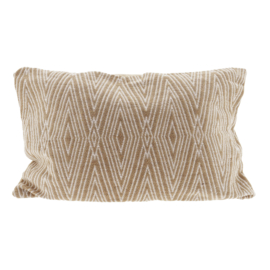 Kussen beige ruit