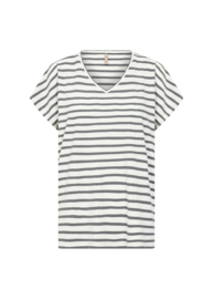 Soyaconcept T-shirt Kaiza streep groen