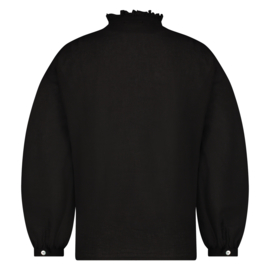 Nukus blouse Fleur zwart