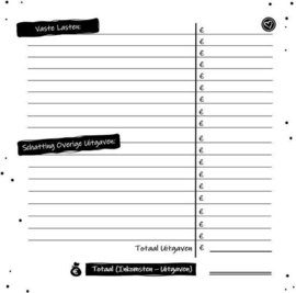 Sillibeads invulboekje "Budgetplanner, mijn uitgavenboekje"