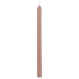 Dun kaarsje 44 licht aubergine 20cm