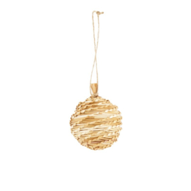 Kerstbal rattan ø10cm