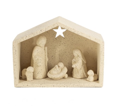 Kerststal keramiek