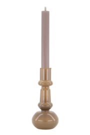 Zusss glazen kandelaar 18cm