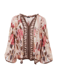 Black Colour blouse Rose