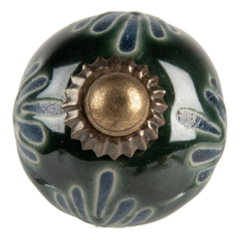 Knop Q43 blauwgroen