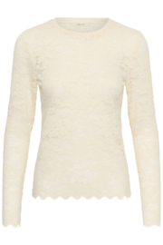 Cream lace shirt Pitia crème