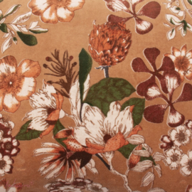 Kussen bloemen camel