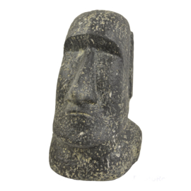 Moai beeld zwart