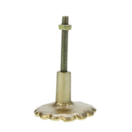 Knop Q52 bloem blauw