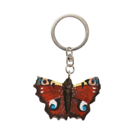 Sleutelhanger vlinder hout