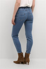 Cream jogdenim broek Stacia