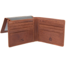 Portemonnee flap billfold zwart