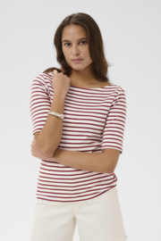 Kaffe shirt Liddy crème-terra