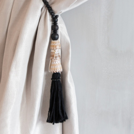 Schelpenketting zwart