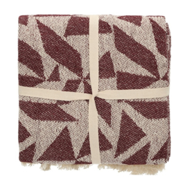 Plaid bordeaux motief