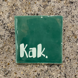 Tegeltje groen “kak”