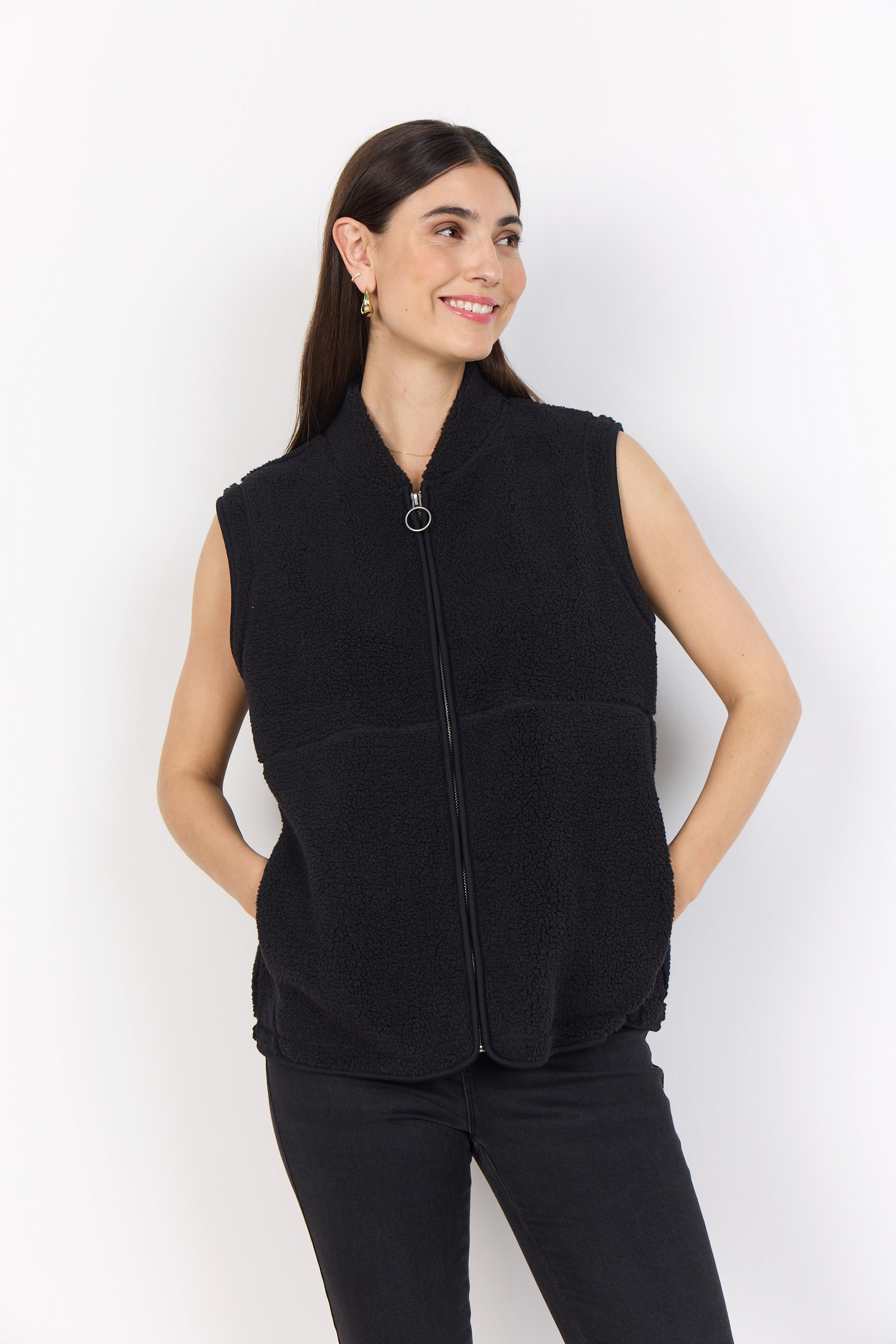 Soyaconcept gilet Onyx zwart