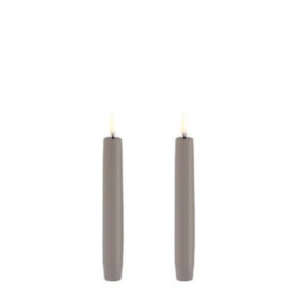 Uyuni set/2 LED dinerkaarsen  zand 15cm