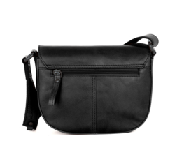 Flapbag schuin zwart