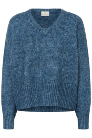 Kaffe trui Trina blauw
