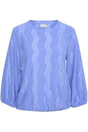 Kaffe blouse Tio blauw